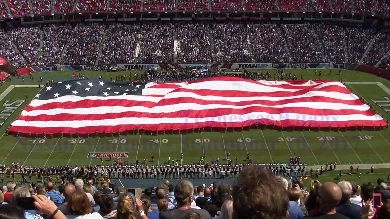 Star Spangled Banner   Titans Nissan Stadium   September 10, 2017
