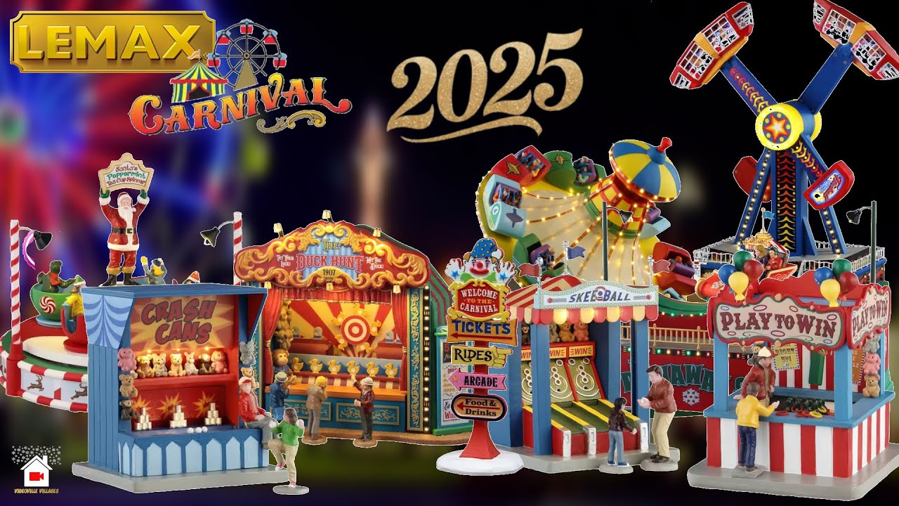 NEW 2025 Lemax Carnival Rides & Games