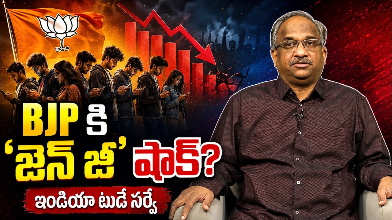 BJP కి 'జెన్ జీ' షాక్? ఇండియా టుడే సర్వే || BJP's 'Gen Z' Shock? India Today Survey ||
