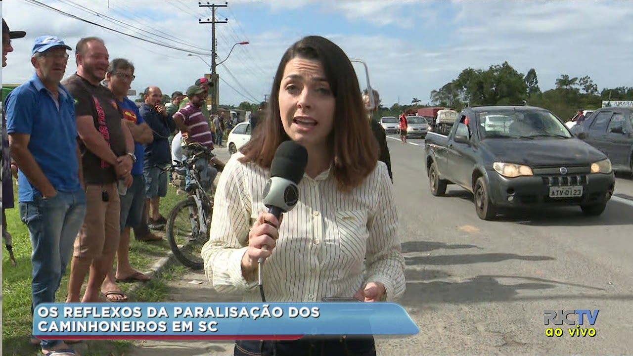 Os reflexos da paralisação dos caminhoneiros em SC