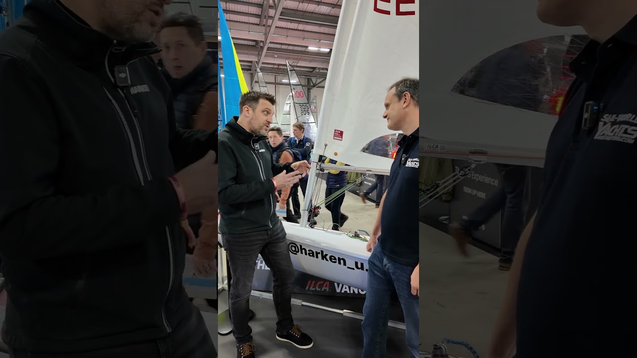 Новый кикер Harken ILCA на выставке RYA Dinghy & Watersports Show 2026.