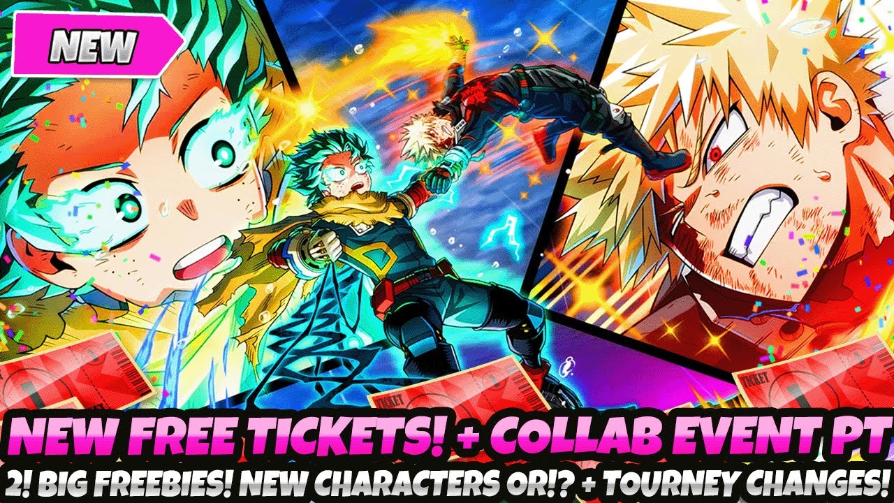 *AYOOO! NEW FREE TICKETS!* + COLLAB EVENT PART 2! BIG FREEBIES! NEW CHARACTERS OR !? TOURNEY CHANGES