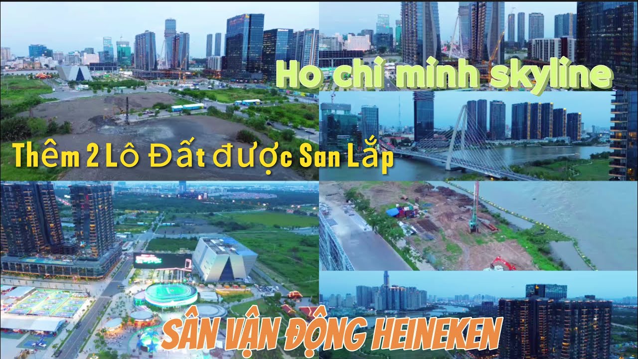 HÌNH ẢNH 2 LÔ ĐẤT THỦ THIÊM ĐƯỢC SAN LẮP, METROPOLE , CẦU ĐI BỘ, LOTTE KHÁ CHẬM