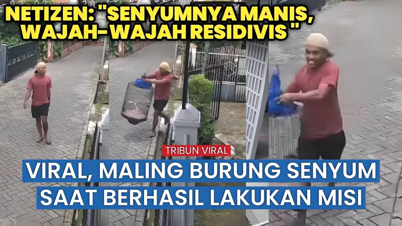 Komplotan Maling Burung Terekam CCTV Beraksi sambil Nyengir di Tangerang