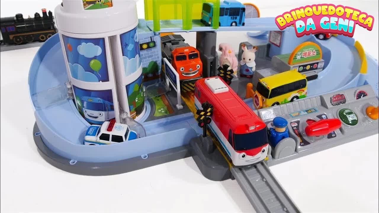 Vídeo de trem para crianças: Aprendizagem com brinquedos - com o Titipo!