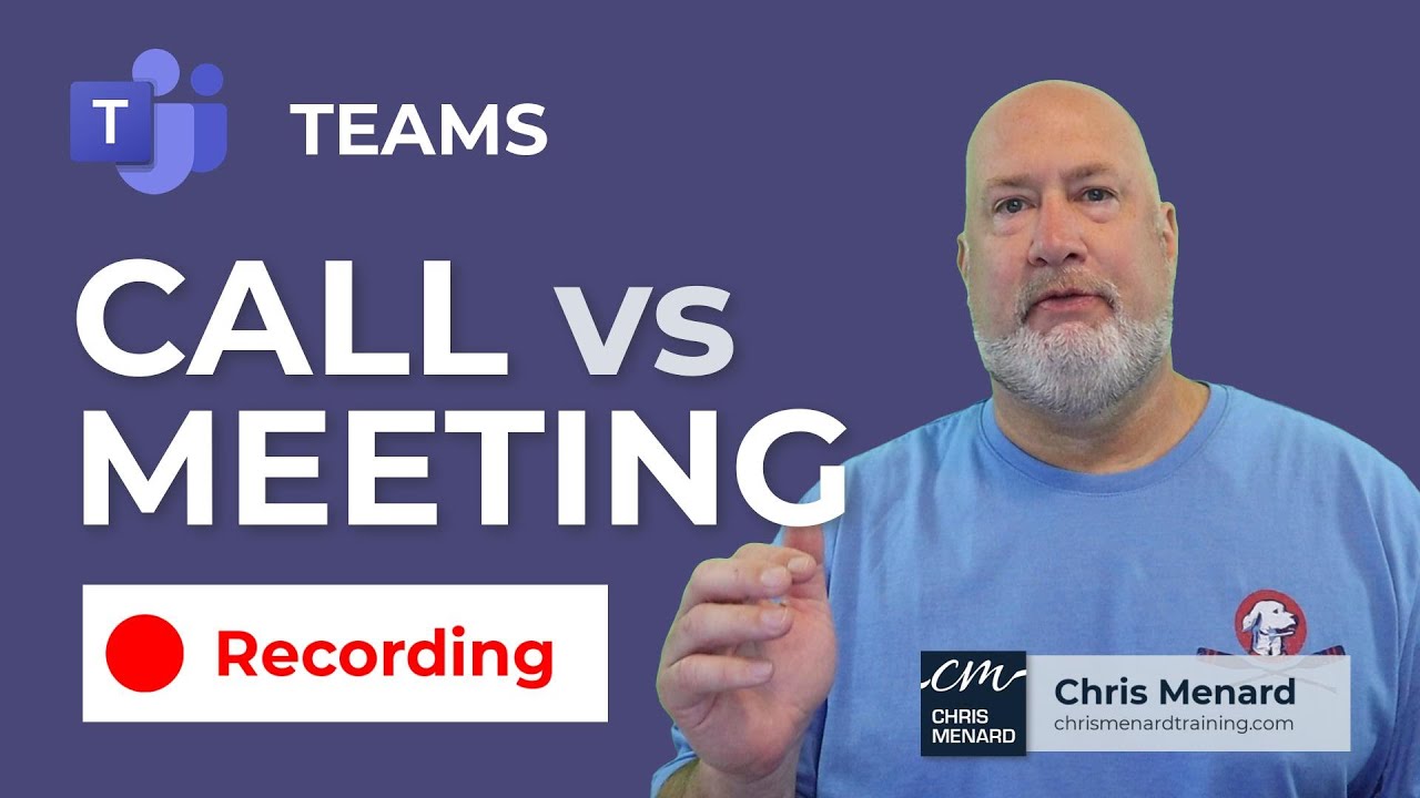 Teams  - Why can't I record? Video call vs. meeting