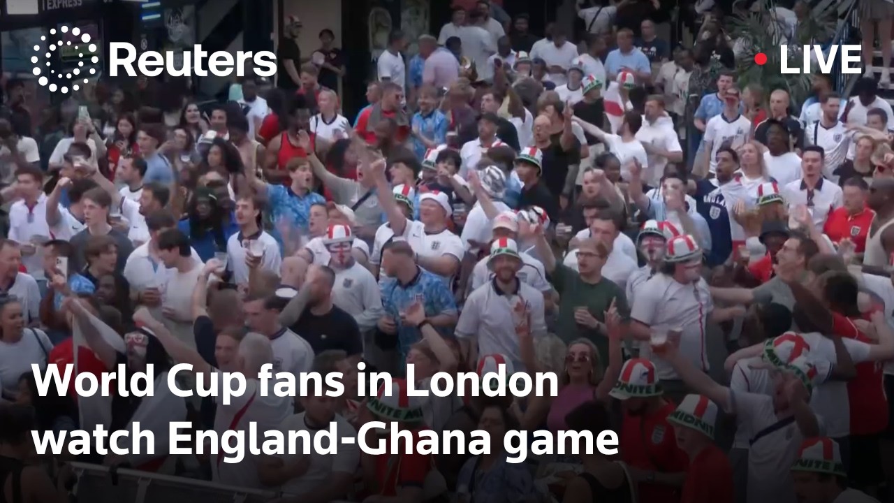 LIVE: World Cup fans in London watch England-Ghana game ⚽
