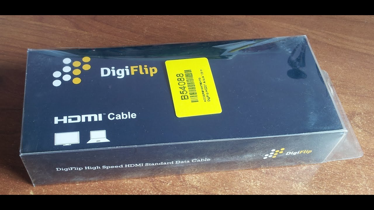 DigiFlip HC001 Unboxing (A to A 1.5m Gaming HDMI Cable)