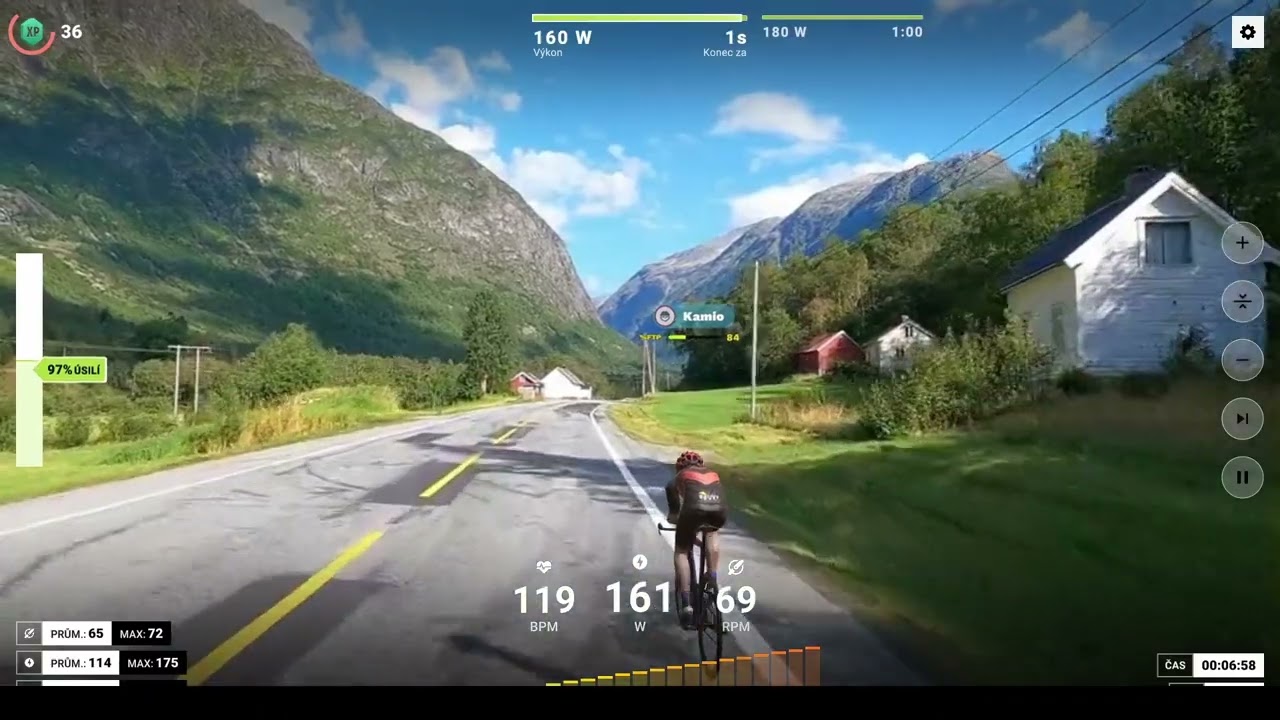 Rouvy - Ramp test