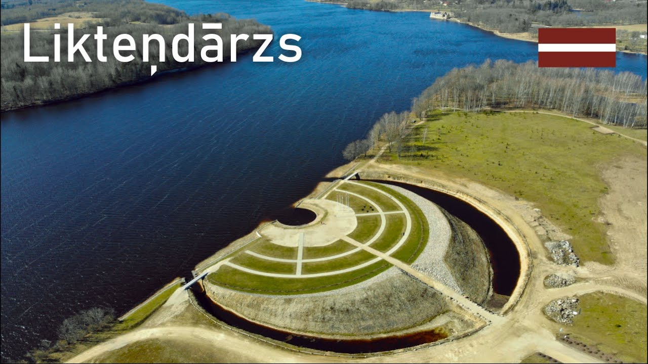 Nature Park on the island! 😱 Liktendarzs. Located in 🇱🇻 Koknese, Latvia