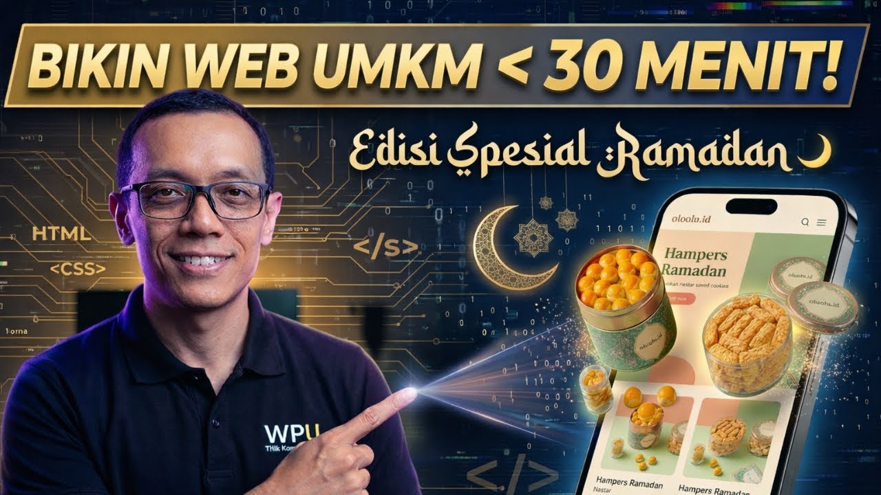 Bantu UMKM Jualan Hampers Naik Kelas Pakai AI Web Builder! (Edisi Ramadan)🌙✨