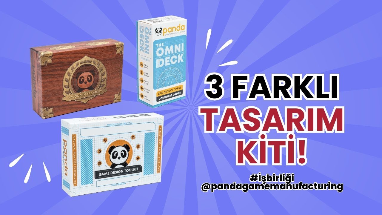 3 Farklı Oyun Tasarım Kiti! Game Design Toolkit - Wood Tool Kit - The Omni Deck #işbirliği