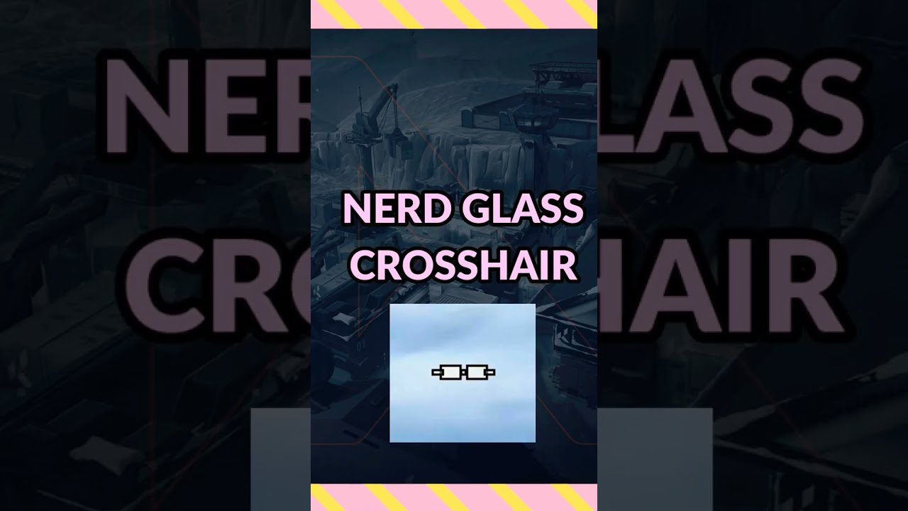 NERD GLASS CROSSHAIR VALORANT #shorts #valorant