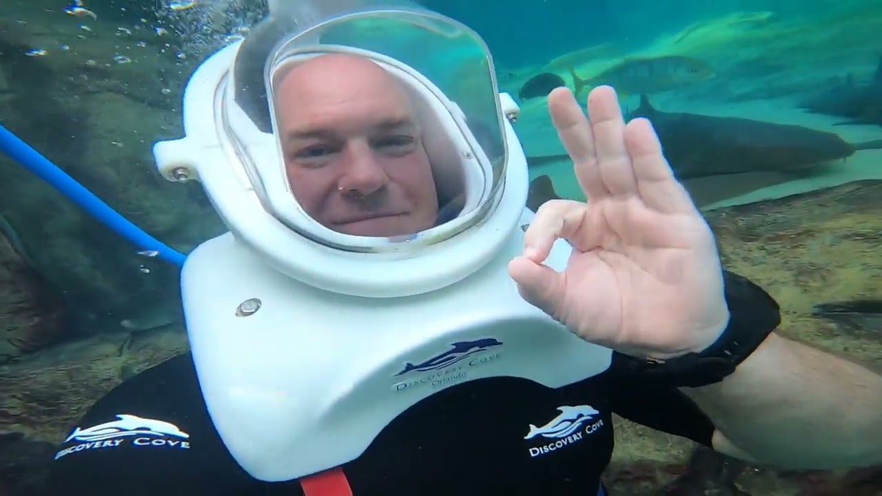 Discovery Cove Orlando SeaVenture 2023 (Sea-TREK Helmet Diving) FULL EXPERIENCE! 