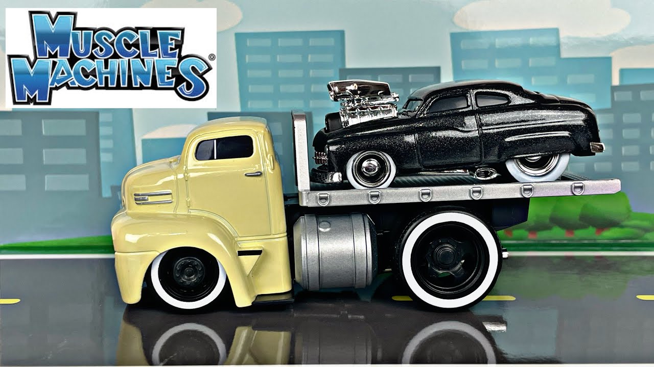 MUSCLE MACHINES 1:64 MUSCLE TRANSPORTS MAISTO ford Coe 49 Mercury
