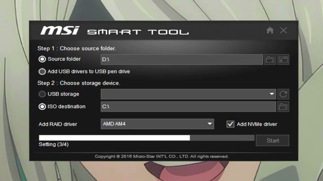 Integrating NVME and RAID Controller Drivers into Windows 7 Boot Image (MSI Smart Tool)