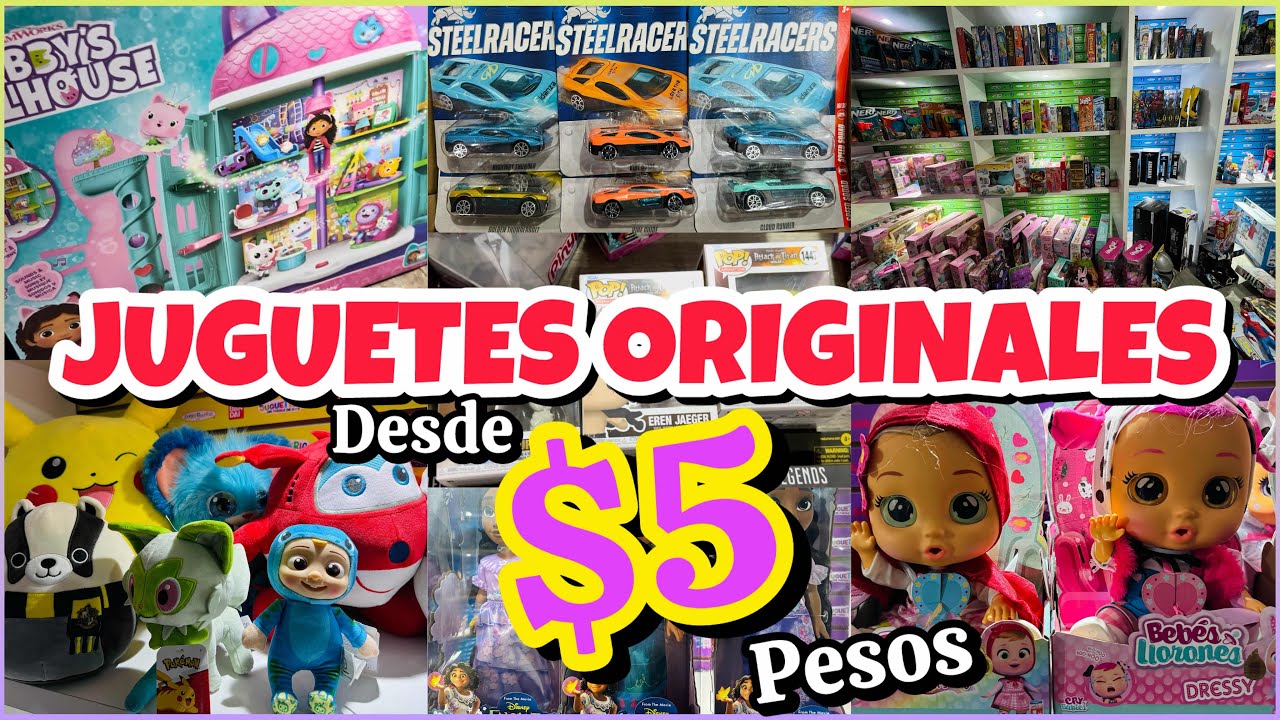 🥳JUGUETES ORIGINALES desde $5 PESOS ¡LA JUGUETERÍA MÁS BARATA!🤑 PELUCHES, CARROS, NENUCOS / CDMX