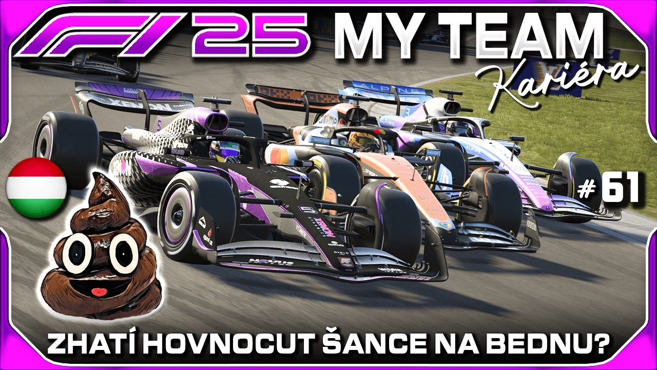 Zhatí Nám Hovnocut Šance na Bednu? Bitva na Hungaroringu! #61 | F1 25 My Team Kariéra CZ Let's Play