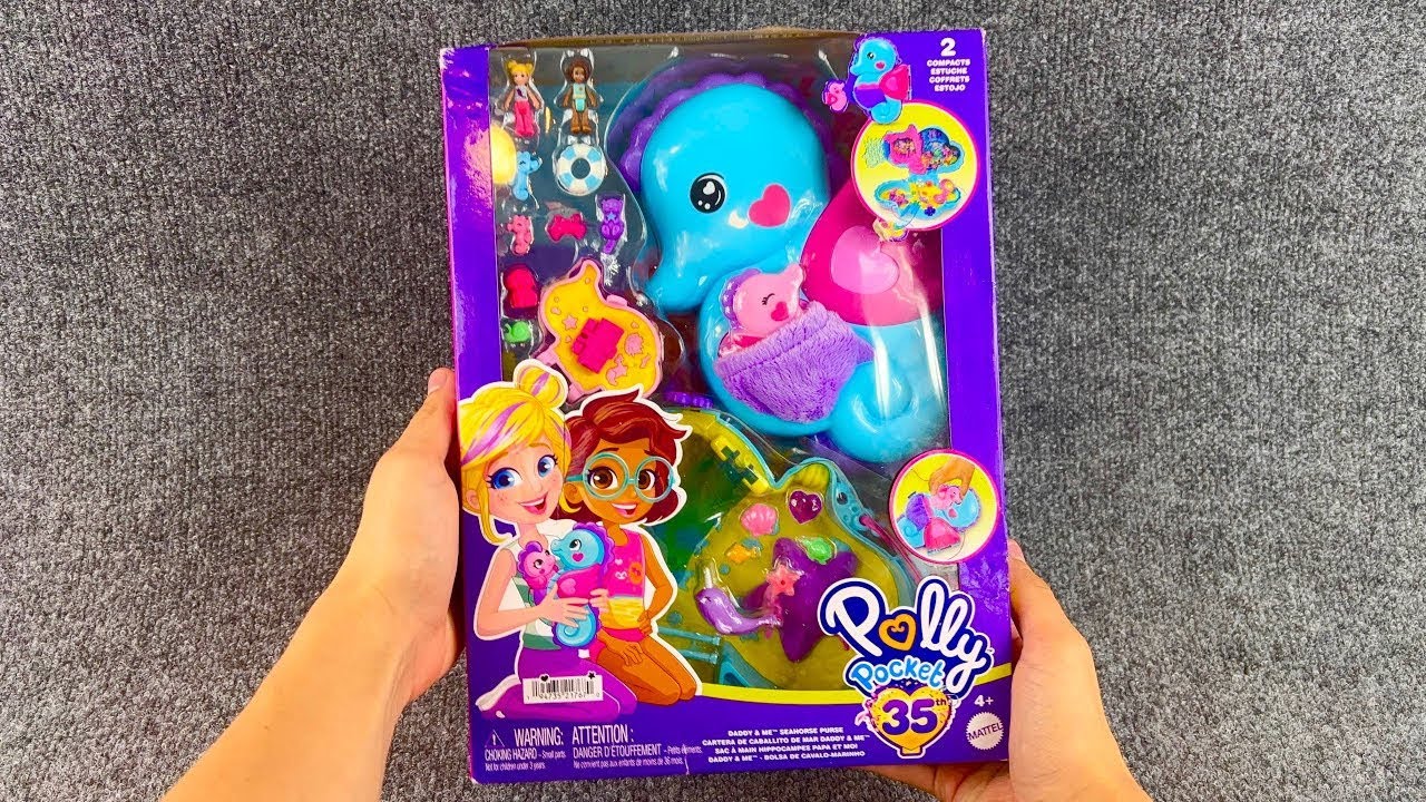 Unboxing & ASMR: Polly Pocket Compact Dolphin Set | Relaxing Sounds