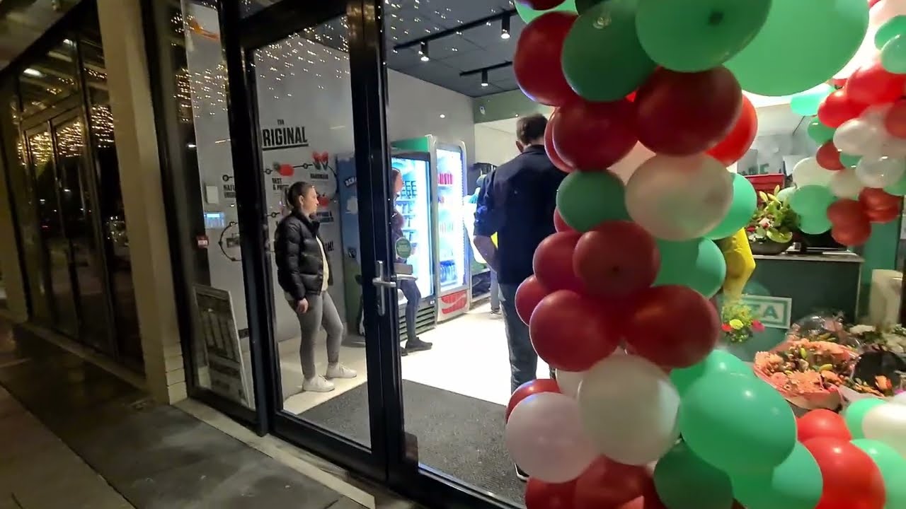 Terneuzen Zuidpolder Shopping center evening Netherlands
