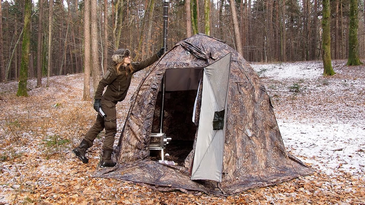 Overnight In Winter - Hot Tent Camping