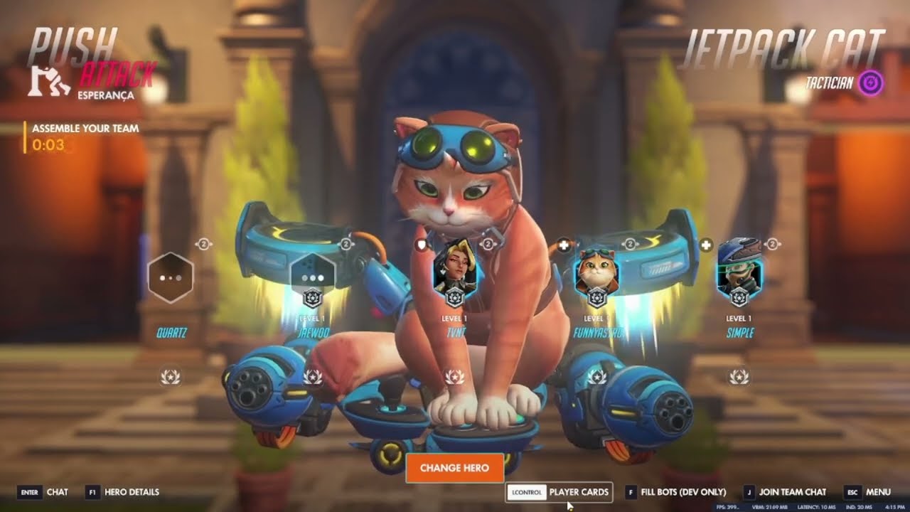 FunnyAstro as Jetpack Cat vs VARREL on Esperanca