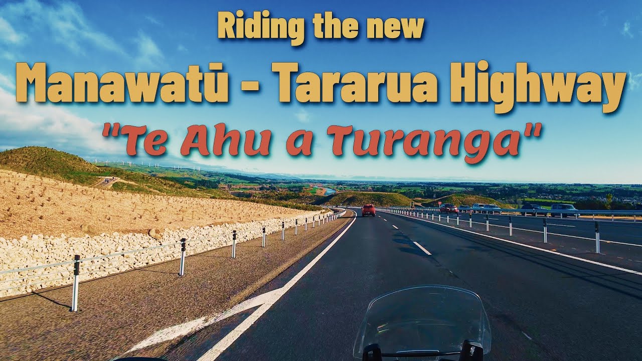 Motorbike ride along the new Manawatu-Tararua Highway