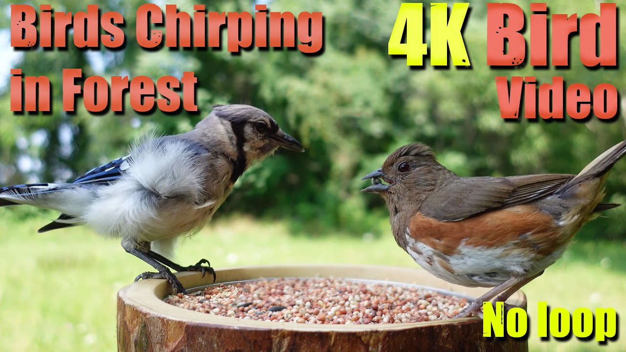 Birds Singing in the Woods, CatTV, Relaxing Sound for Separation Anxiety, DogTV, rm002a