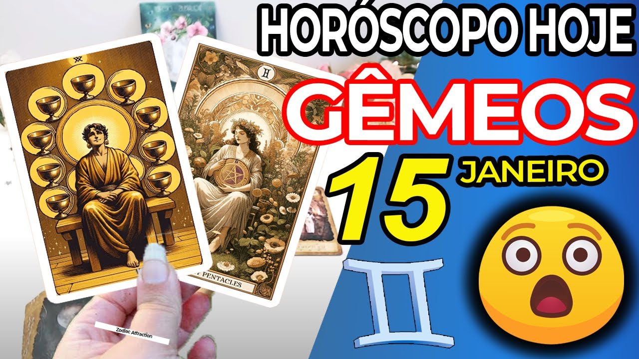 😲 ÓTIMAS NOTÍCIAS PARA VOCÊ 😲 Gêmeos ♊ 15 Janeiro 2026 | Horoscopo do dia de hoje ♊ Tarot Gêmeos