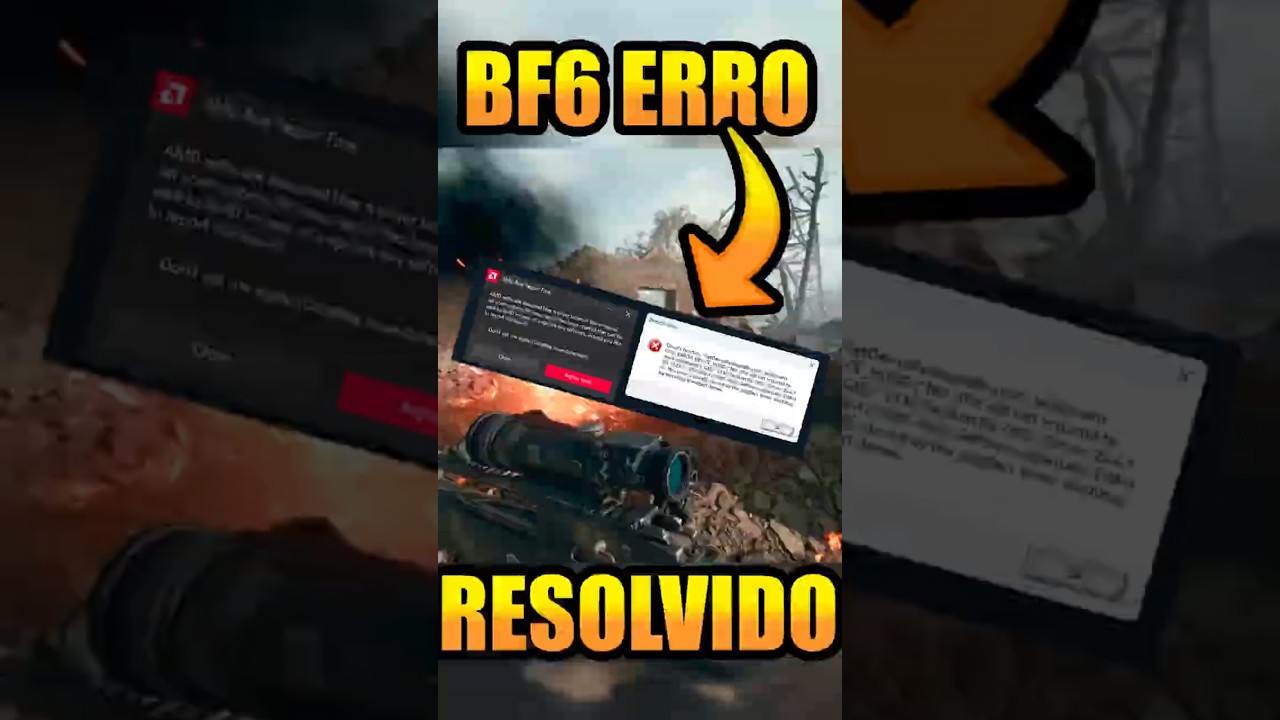 COMO RESOLVER O ERRO NO BF6 DIRECTX + DRIVER #battlefield #directx #driverproblems