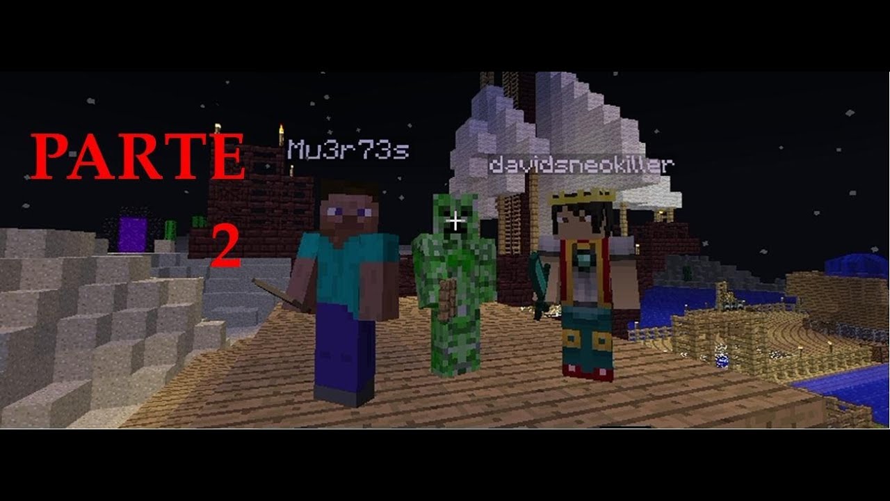 MINECRAFT | En un puerto Pixelado parte 2 | Live con David y Muertes