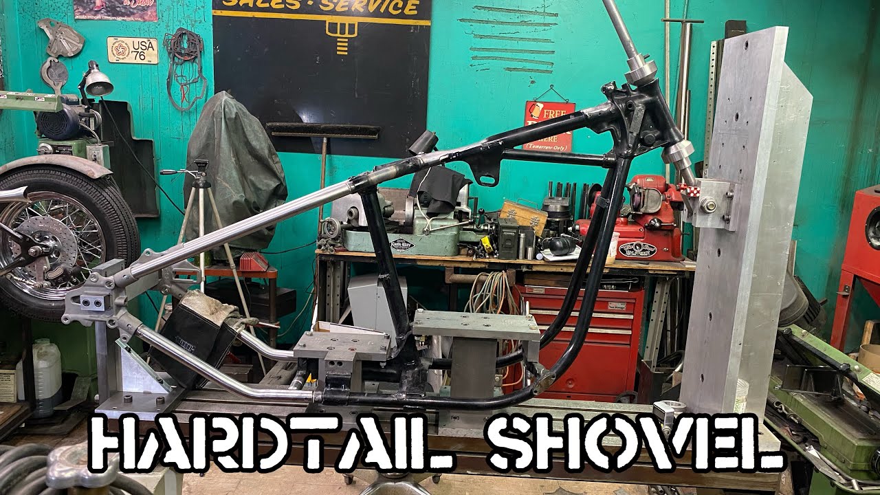 How to weld on hardtail a shovelhead frame chopper build. Part 1