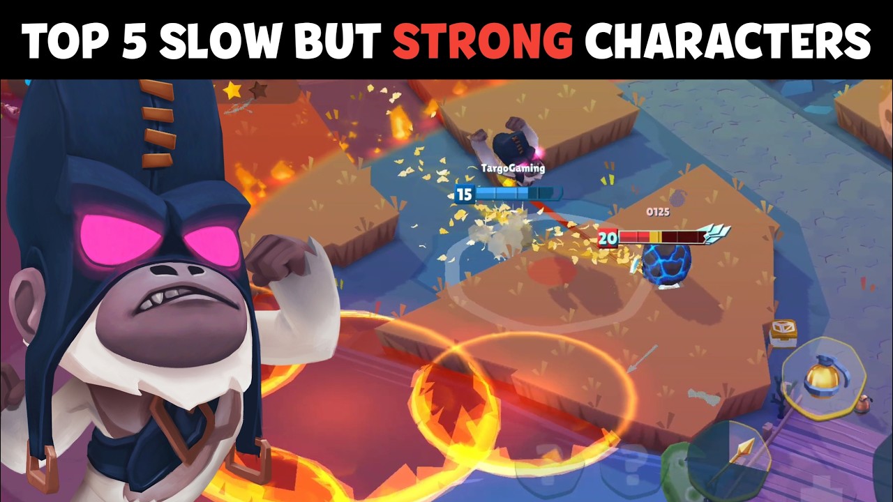 Top 5 Slow But Strong Characters | Zooba