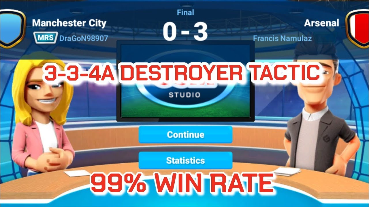 OSM 3-3-4A TACTICS|| BEAT ALL TEAMS||99% WIN RATE