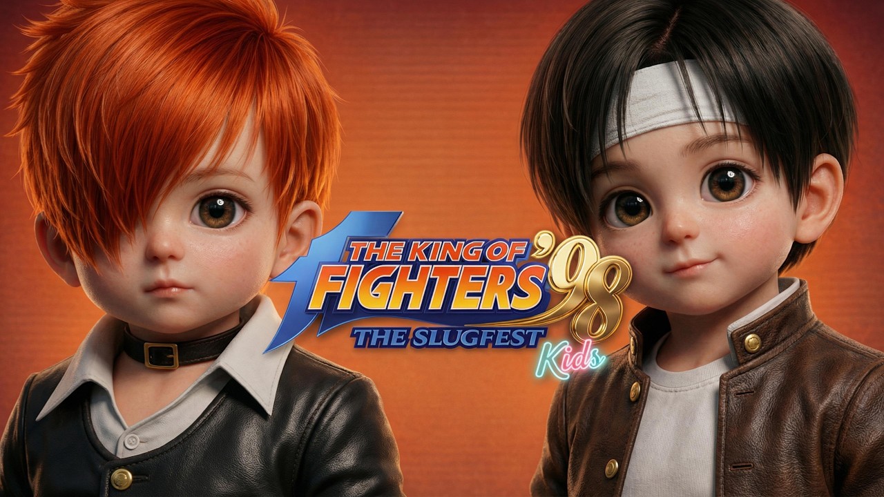 [4K] THE KING OF FIGHTER '98 - All Characters AI Reimagined As Adorable Kids