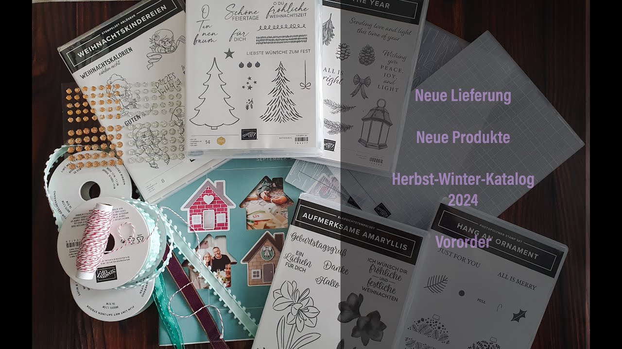 Lieferung von Stampin Up Herbst-Winter-Katalog 2024, Vororder, ich packe für Euch aus