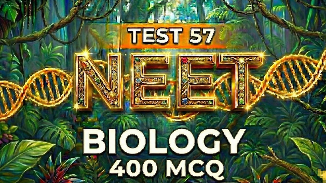 Test 57 miner test  400 MCQ   BIOLOGY    NEET   #neetbiology #exam #biology