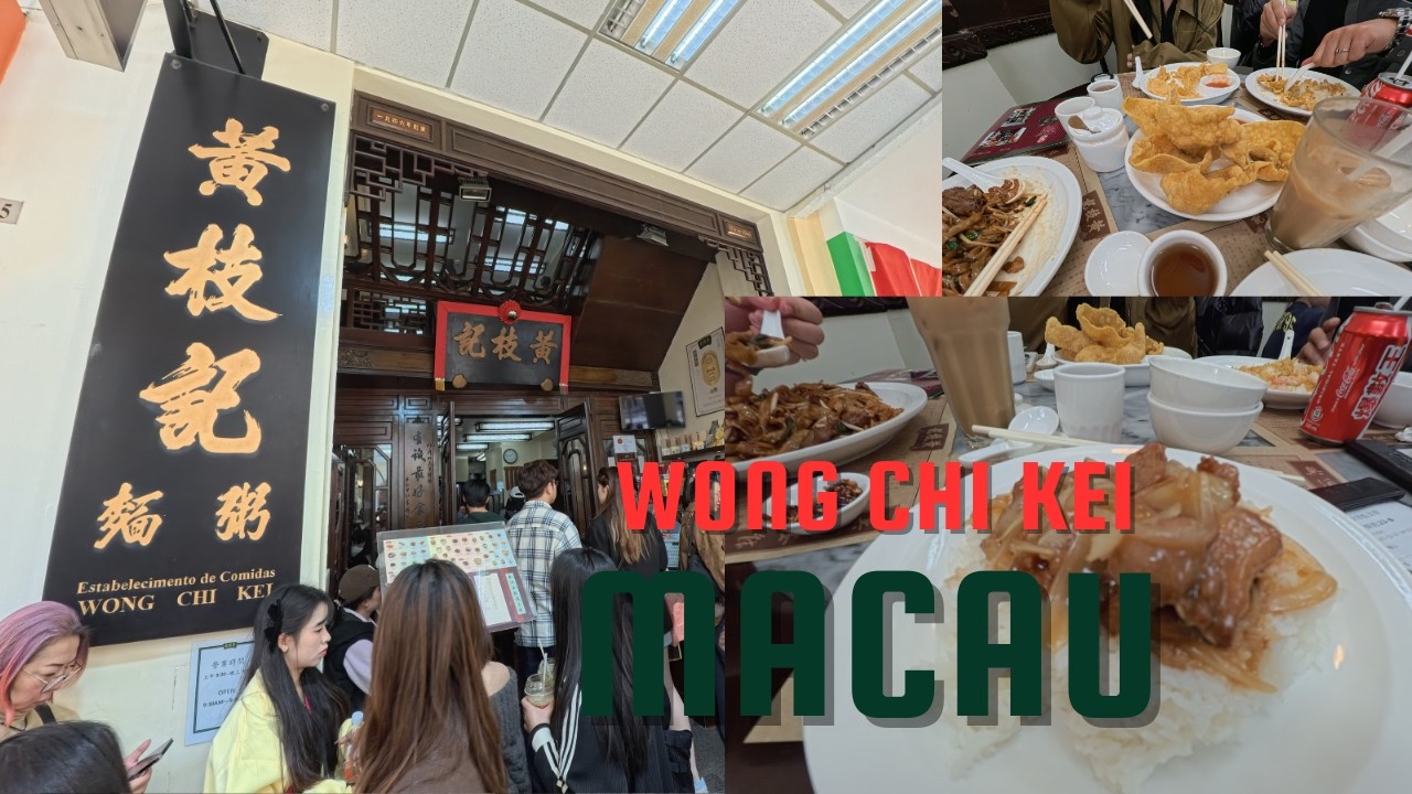 Eating at Wong Chi Kei, Macau - The restaurant that is around 86 years old / Vlog 2026  Walking tour