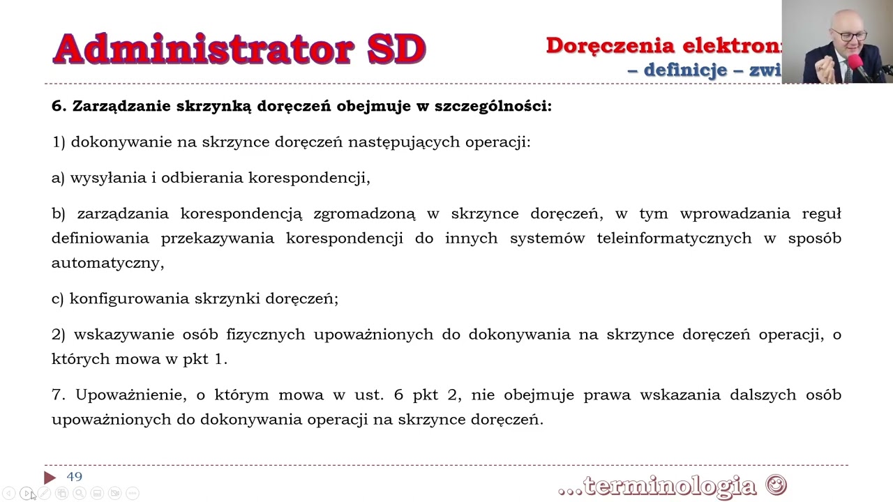 E-doręczenia - ADMINISTRATOR SKRZYNKI DORĘCZEŃ