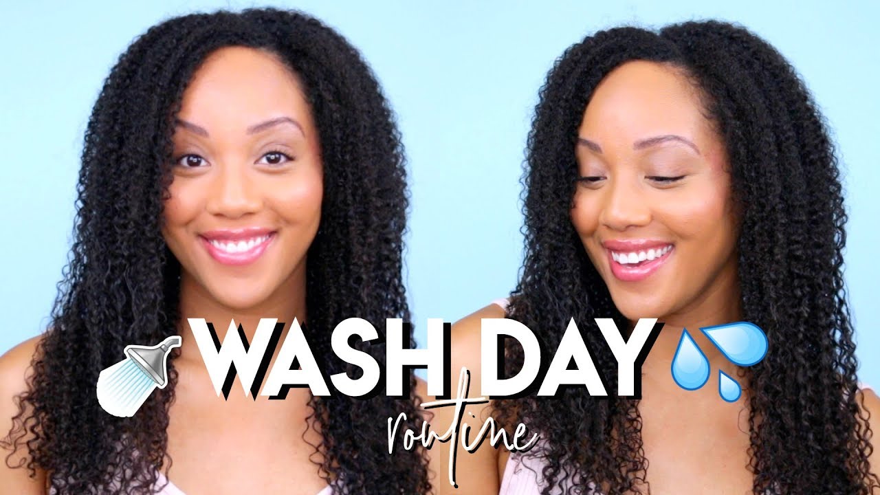SUMMER WASH DAY ROUTINE Natural Hair | START TO FINISH ➟ Moisturize Dry Hair ☀️💦
