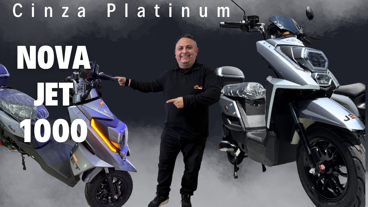 Nova Jet 1000w Cinza Platinum Moto Chefe 