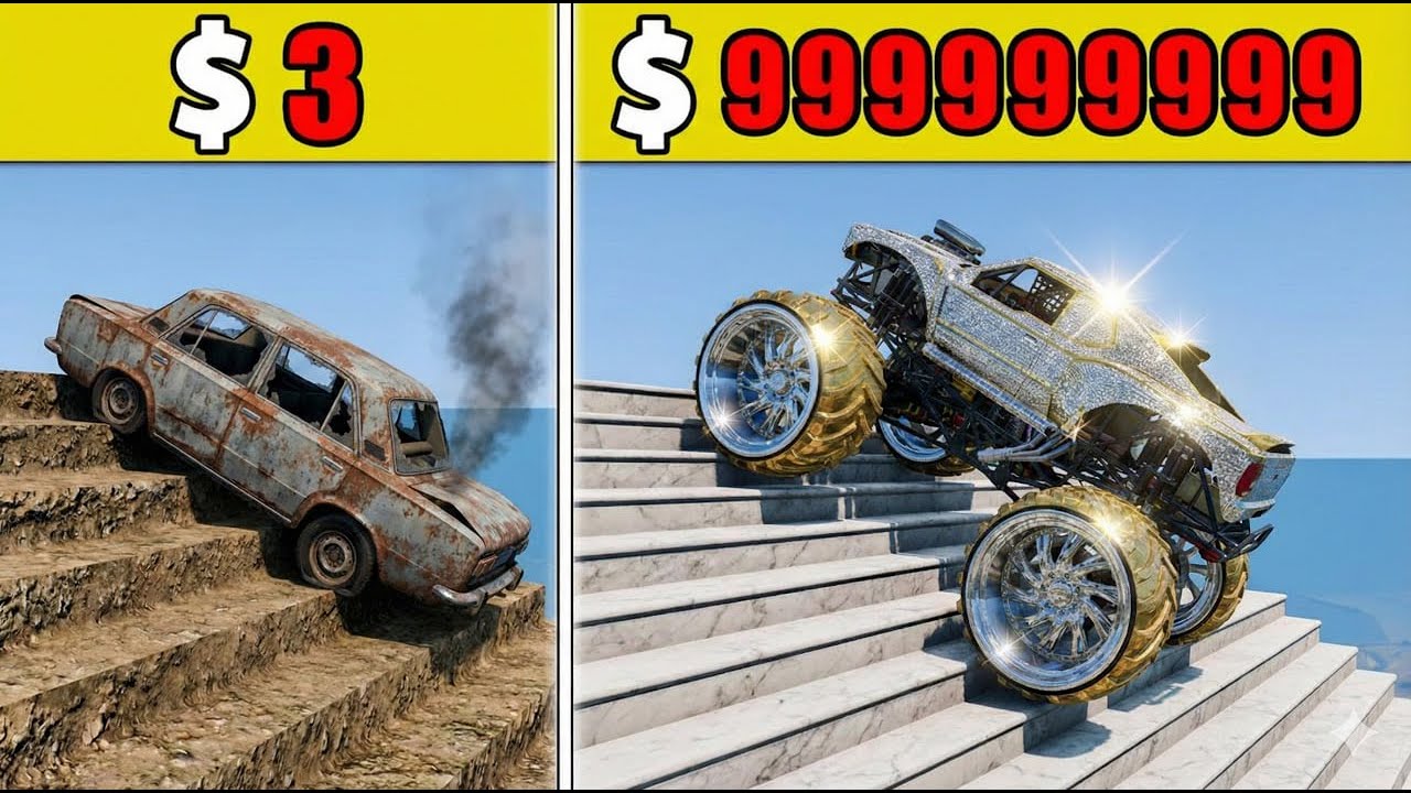 Cars vs Wavy Road – Suspension Gets Pushed to the Limit | BeamNG.drive #7