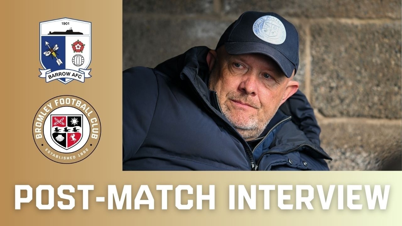 Andy Woodman after our defeat against Barrow