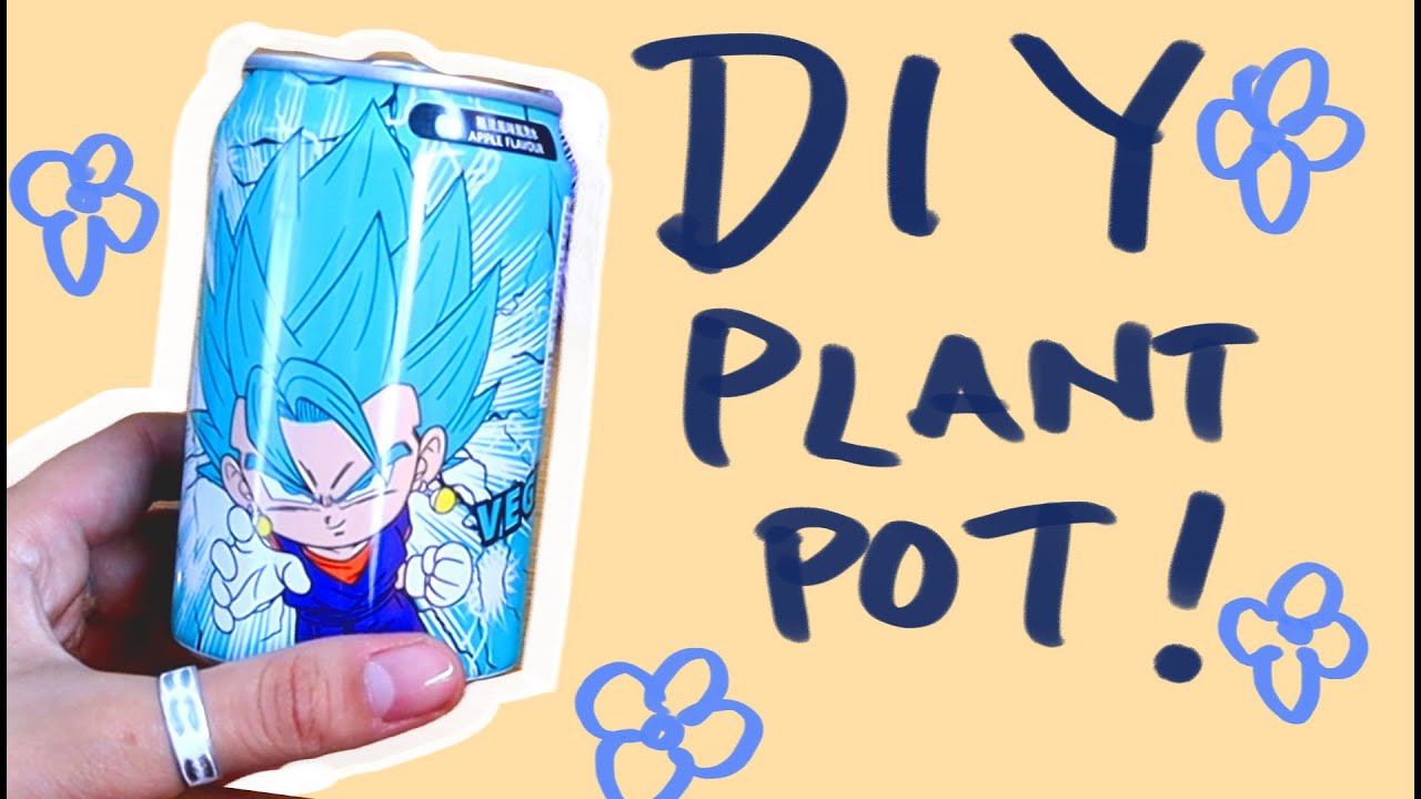 DIY Drink Can Planters - recycling and reusing aluminium cans into plant pots.
