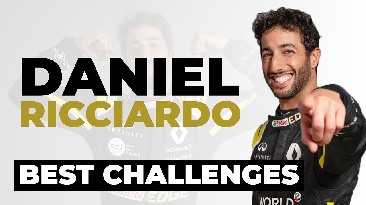 Formula 1 Driver Daniel Ricciardo BEST CHALLENGES COMPILATION!