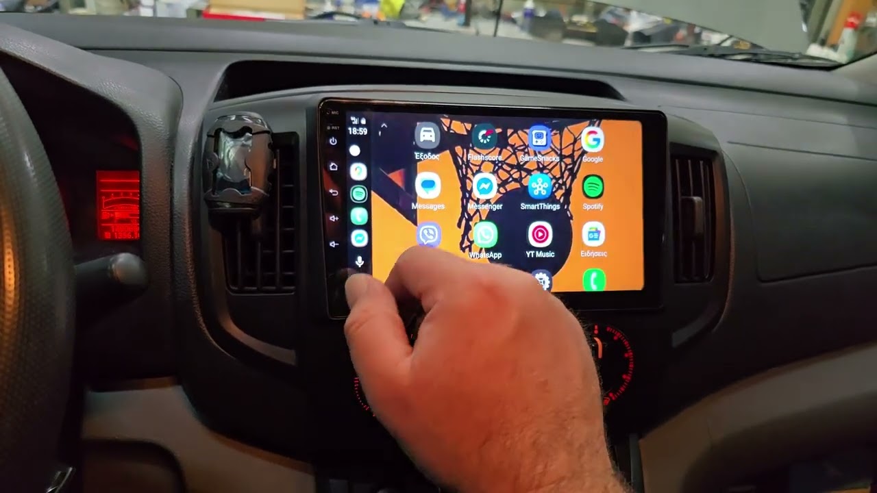 Nissan Nv 200 οθόνη Android και διατήρηση εργοστασιακής καμερας Dousissound Car audio
