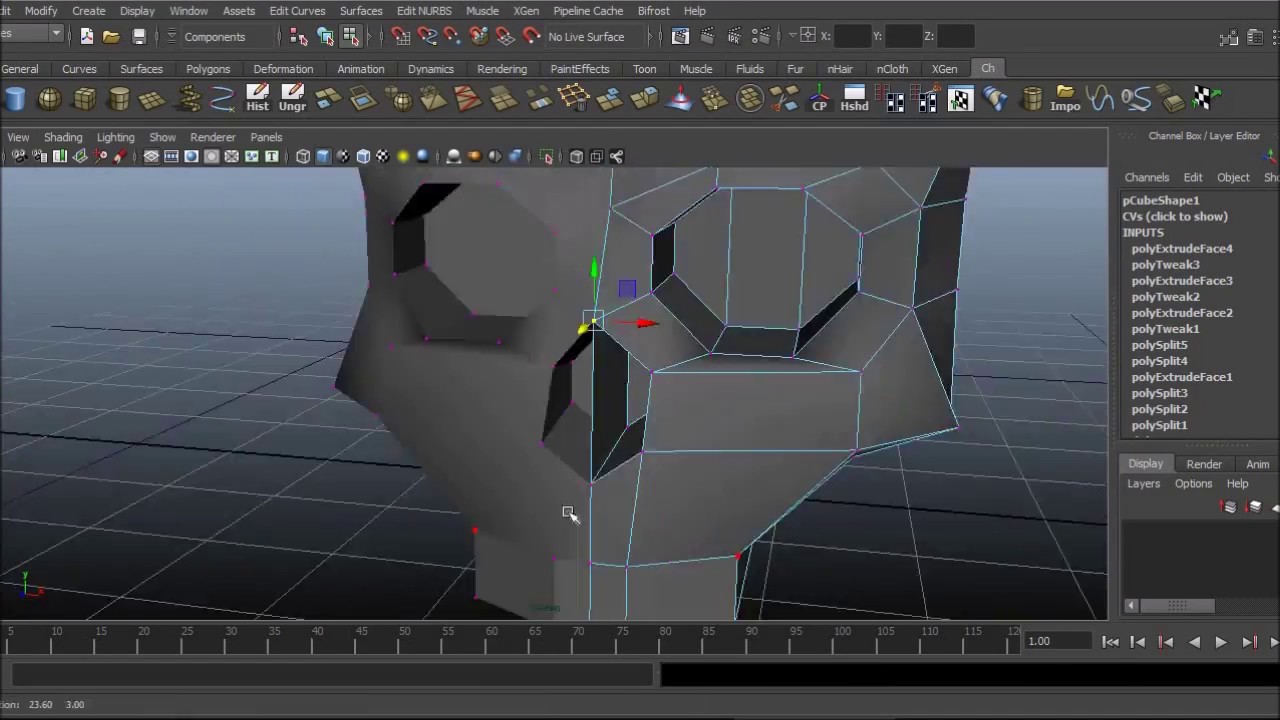 3d modeling The Grim Reaper (Autodesk Maya nClothe)