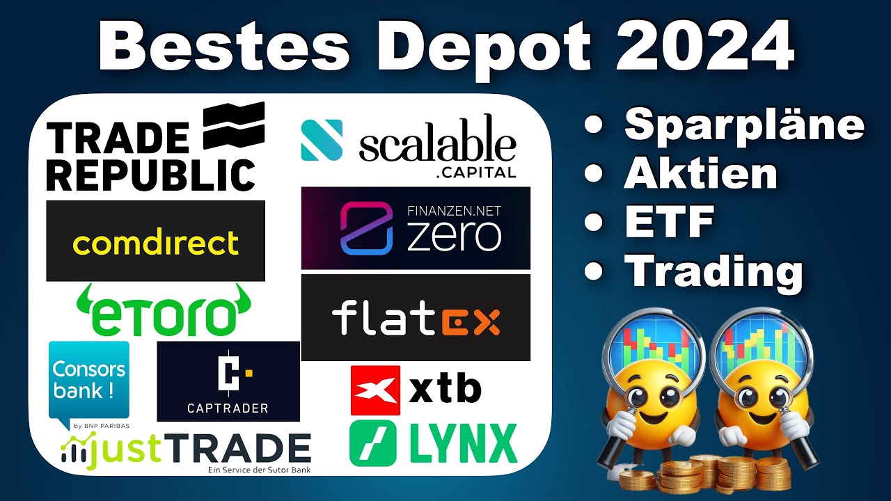 Depot-Vergleich 🧐 Der Beste Broker für Sparpläne, Aktien, ETF und Trading
