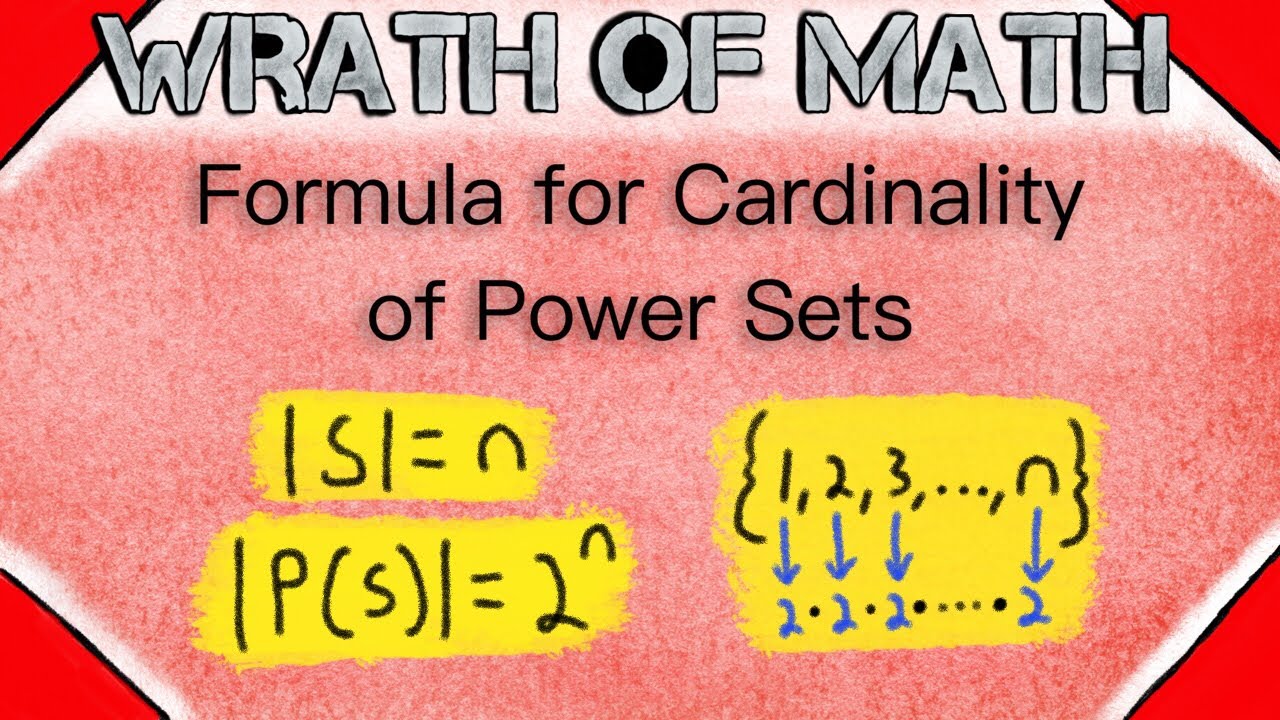 Formula for Cardinality of Power Sets | Set Theory