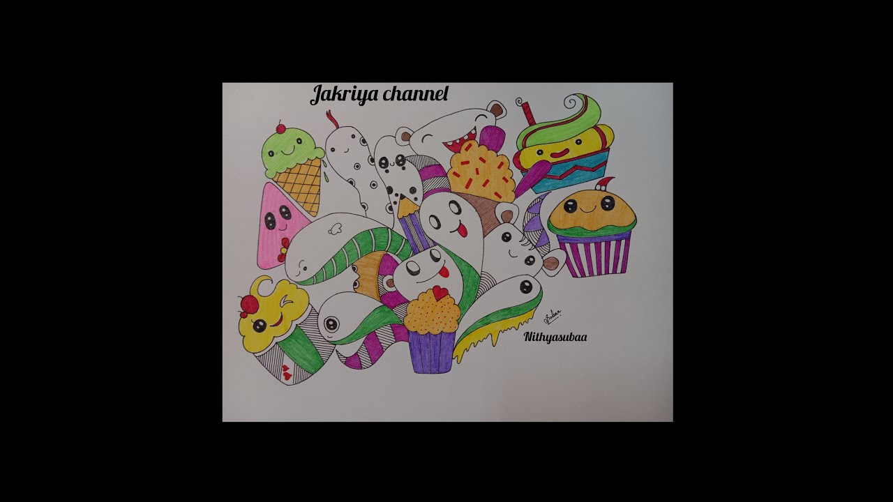Doodle art for beginners/face expression doodle drawing/how to draw doodle/simple face doodle Art